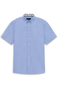 Koszula męska bugatti z krótkim rękawem błękitna