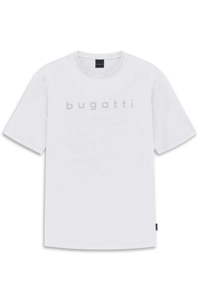 T-shirt męski bugatti biały z logiem