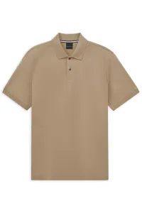 Koszulka męska polo bugatti beige merceryzowana