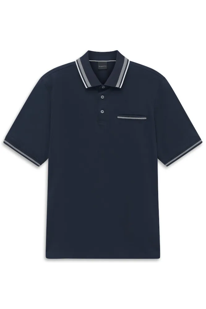 Koszulka męska polo bugatti granatowa