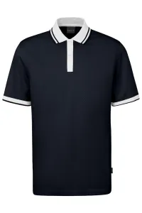 Koszulka męska polo bugatti granatowa z kontrastami
