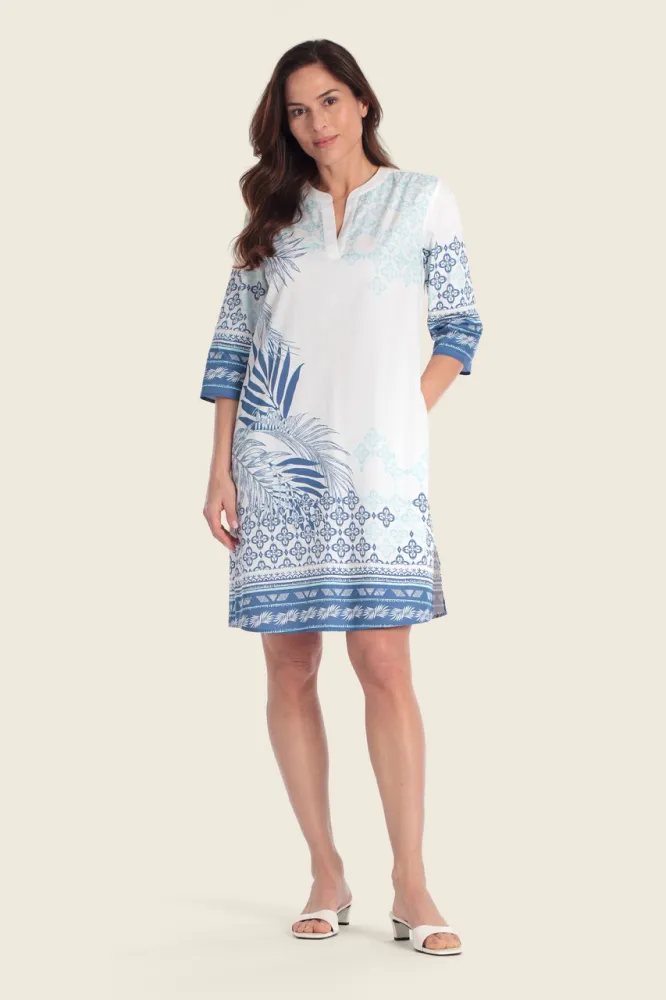 Sukienka Gerry Weber N68528 z niebieskim printem 2.jpeg