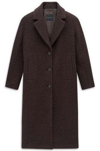 Wełniany płaszcz damski Bugatti Dark Brown - Jesien Zima 2026 4.jpeg