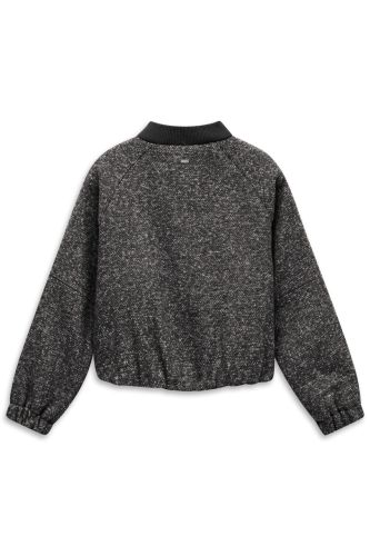 Bomberka damska bugatti z wełną Black Melange - ModaClubStore 1.jpeg