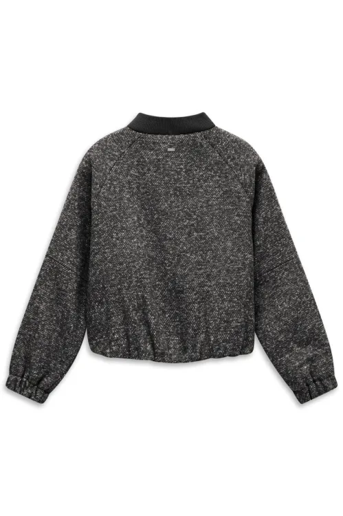 Bomberka damska bugatti z wełną Black Melange - ModaClubStore 1.jpeg