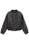 Bomberka damska bugatti z wełną Black Melange - ModaClubStore 2.jpeg