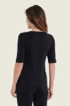 T-shirt damski GerryWeber V-neck czarny N71260 1.jpeg