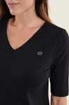 T-shirt damski GerryWeber V-neck czarny N71260 2.jpeg