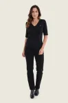 T-shirt damski GerryWeber V-neck czarny N71260 5.jpeg