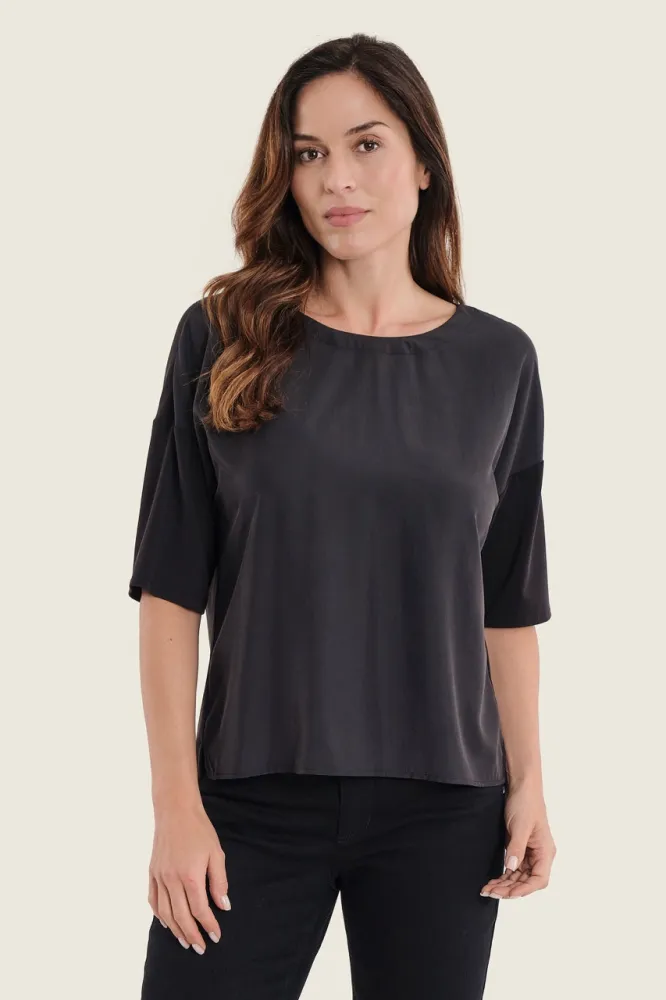 Gładka koszulka GerryWeber Black N71952 3.jpeg
