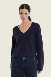 Prążkowany sweter Gerry Weber Navy Blue
