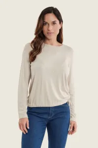 Sweter Gerry Weber z wiązaniem na dole beżowy