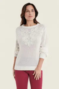 Sweter Gerry Weber Off-White z wełną