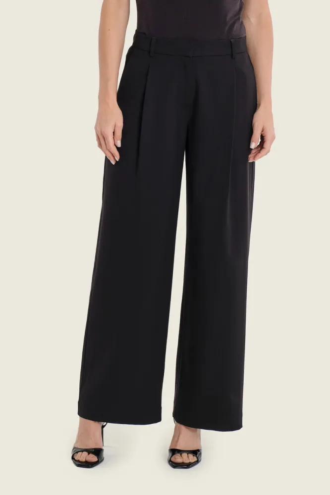 Szerokie spodnie Garniturowe Gerry Weber Czarne N77015120 2.jpeg
