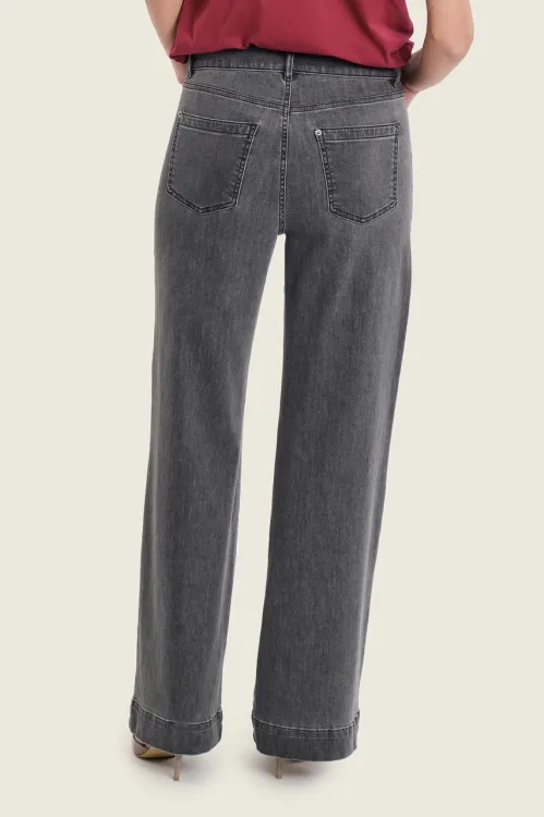 Szerokie dżinsy damskie Gerry Weber szare N77003690 1.jpeg