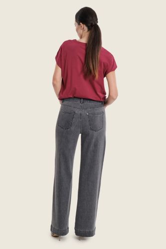 Szerokie dżinsy damskie Gerry Weber szare N77003690 3.jpeg