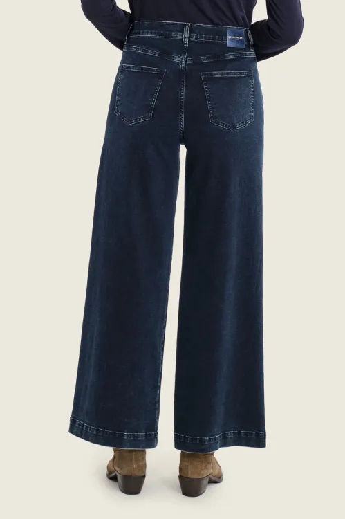 Szerokie dżinsy damskie Gerry Weber dark blue N77028397 1_ModaClub_.webp