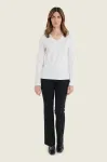 T-shirt damski longsleeve Gerry Weber z dekoltem V N71210 11_ModaClub_.webp
