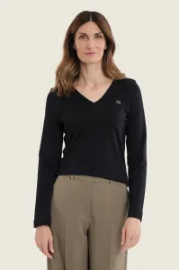 T-shirt Gerry Weber z długim rękawem i dekoltem V 
