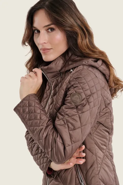 Pikowana kurtka damska Gerry Weber Brown N78100701 2_ModaClub_.webp
