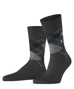 Skarpetki męskie Burlington Manchester w romby - anthracite