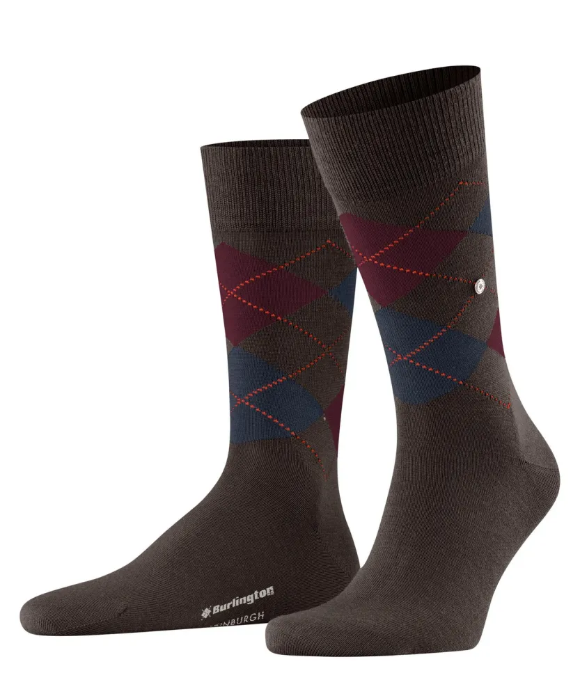 Skarpetki męskie Burlington EDINBURGH w romby - Moda Club 5.webp