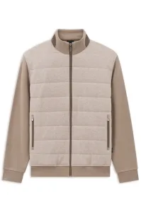 Bluza męska bugatti z pikowanym przodem beżowa
