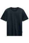 Gładki t-shirt męski premium Bugatti granatowy