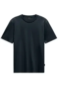 Gładki t-shirt męski premium Bugatti granatowy