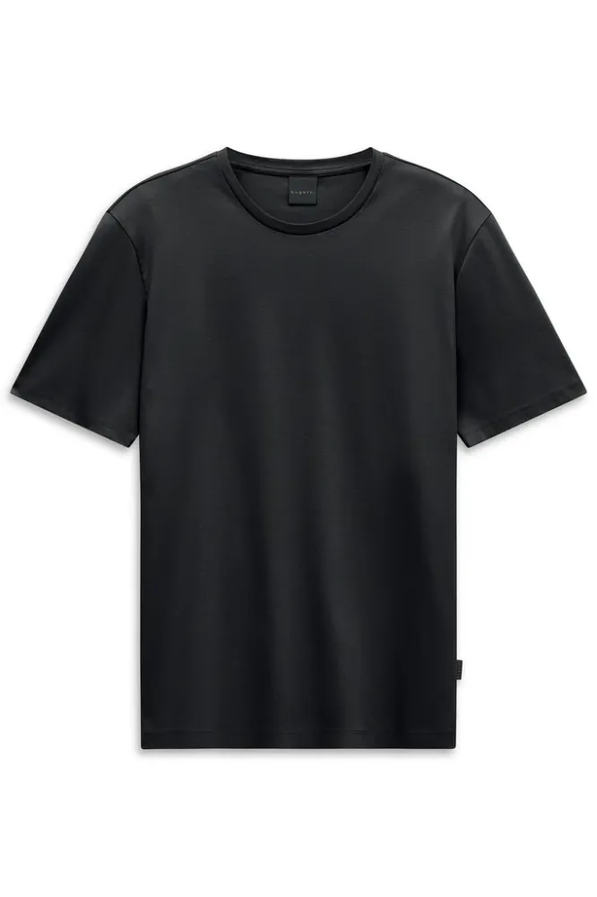 Gładki czarny tshirt meski premium bugatti 2026 1.webp