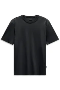 Gładki t-shirt męski premium Bugatti czarny