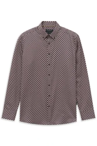 Koszula męska bugatti modern fit navy beige