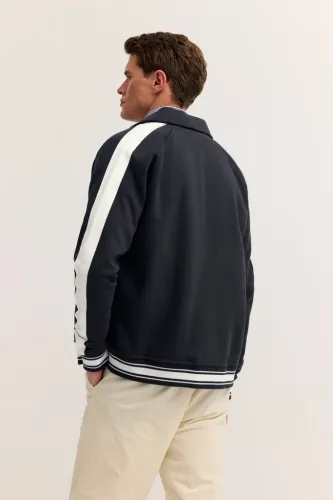 Bejsbolówka męska bugatti blue stripe