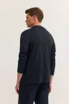 Wełniany kardigan męski bugatti navy blue