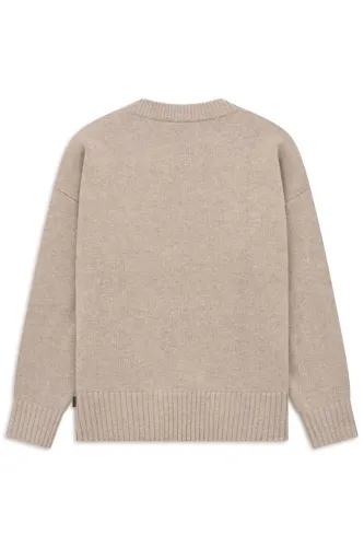 Wełniany sweter męski bugatti beige