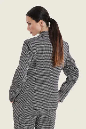 Żakiet Gerry Weber w pepitkę black ecru