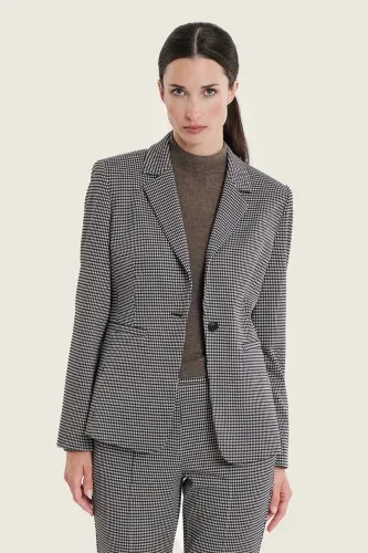 Żakiet Gerry Weber w pepitkę black ecru