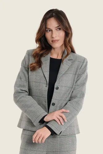 Żakiet Gerry Weber w kratę Grey checkered