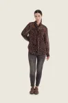 Brązowa bluzka Gerry Weber w kropki N71022827 5_ModaClub_.webp