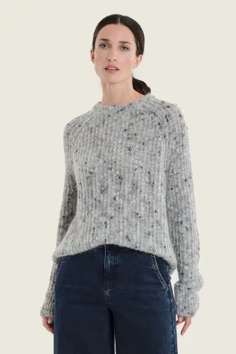 Prążkowany sweter Gerry Weber Blue Celestial z wełną N76022695 3_ModaClub_.webp