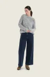 Prążkowany sweter Gerry Weber Blue Celestial z wełną N76022695 7_ModaClub_.webp