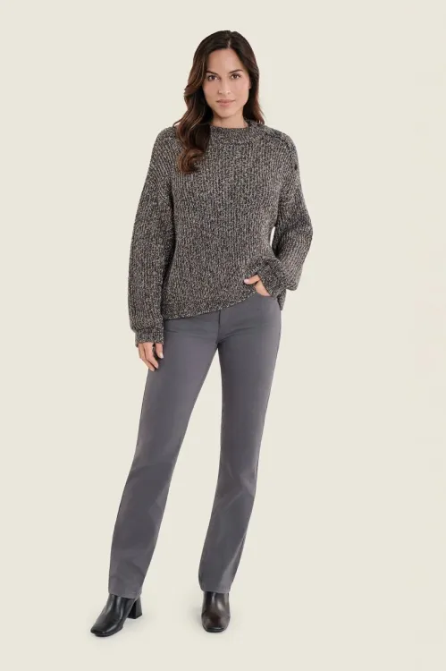Sweter damski Gerry Weber Brown Melange z wełną N76023719 5_ModaClub_.webp