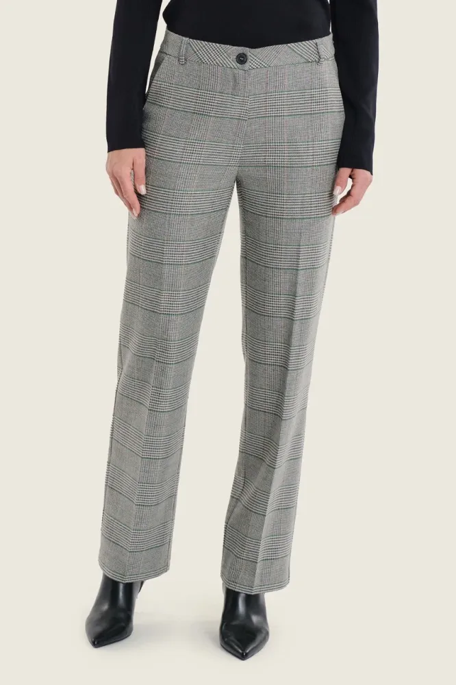 Eleganckie spodnie damskie Gerry Weber w kratkę N77020780 2_ModaClub_.webp