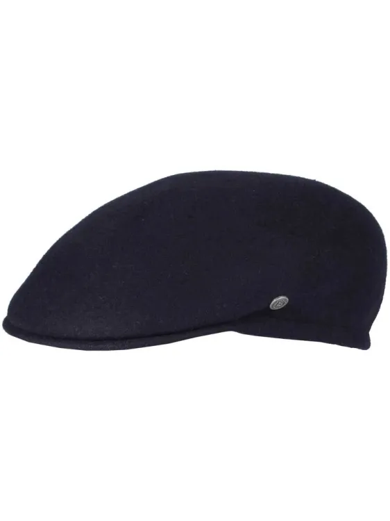 Wełniany kaszkiet męski bugatti Dark Blue