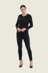 Wąskie spodnie damskie Gerry Weber Black N77034689 4_ModaClub_.webp