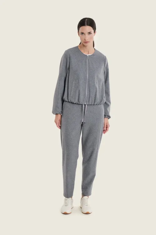 Wygodne spodnie damskie Grey Melange Gerry Weber N77039799 4_ModaClub_.webp