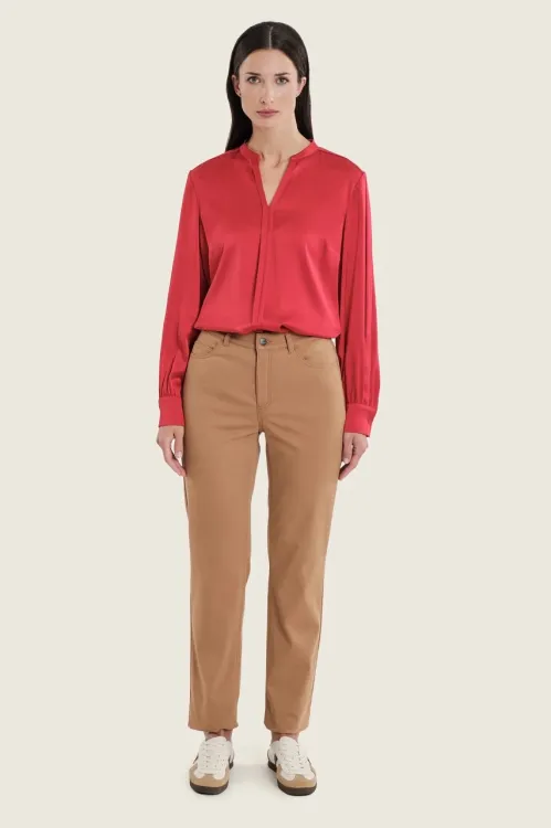 Spodnie damskie jasny brąz Gerry Weber N77040710 5_ModaClub_.webp
