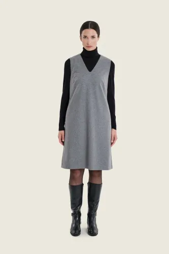 Wełniana sukienka Gerry Weber Grey Melange N78721799 3_ModaClub_.webp