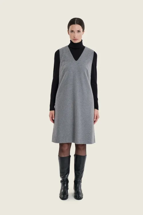 Wełniana sukienka Gerry Weber Grey Melange N78721799 3_ModaClub_.webp