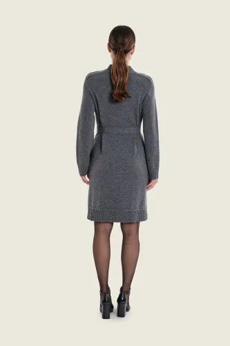 Wełniana sukienka Gerry Weber Grey Pintstripe